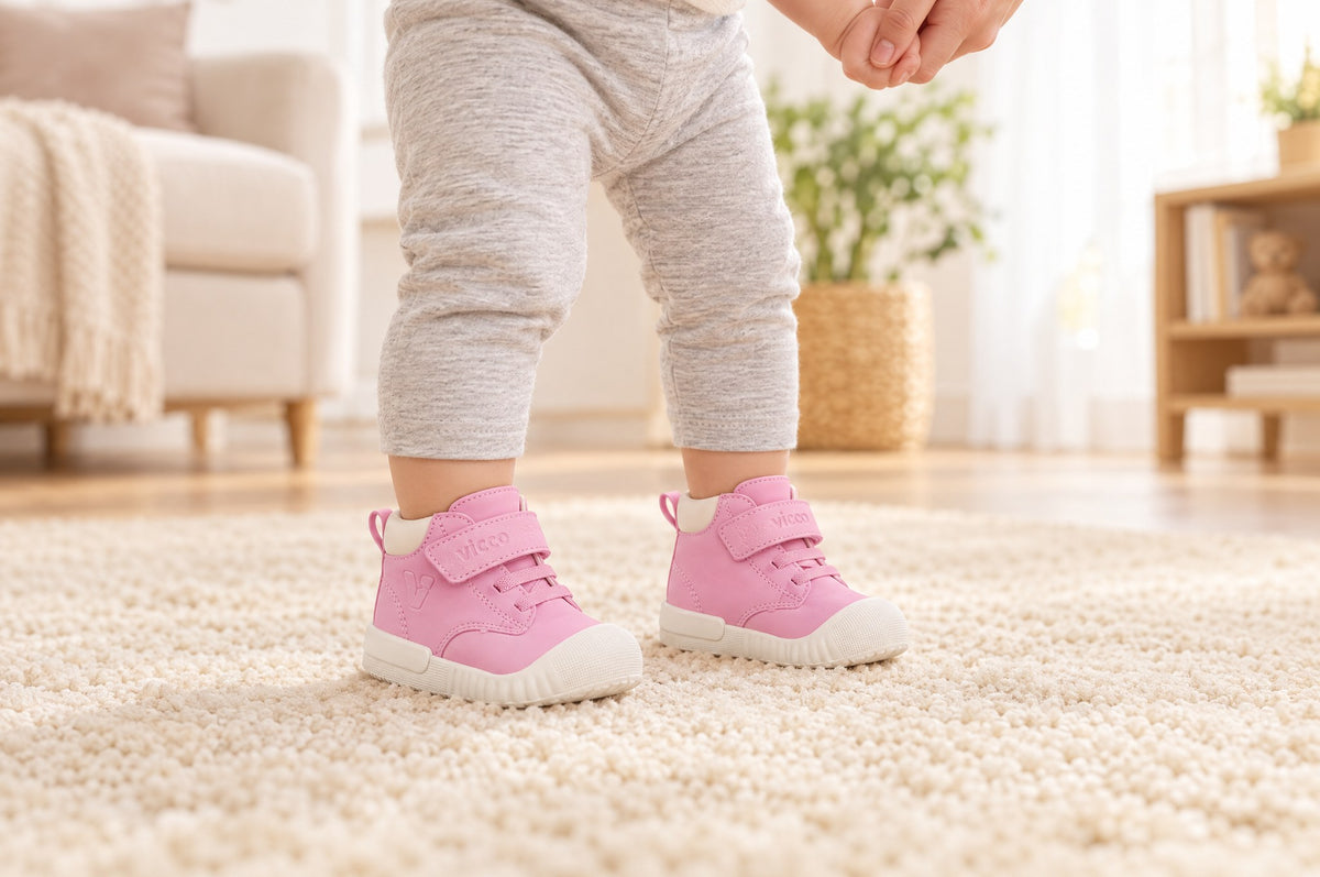 Vicco Paw II pudra ilk adım botuyla ilk adımlarını atan bebek