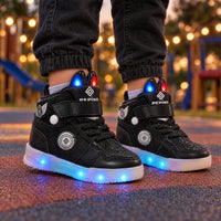 Pepino 2410 Siyah Işıklı Tavşan Kulaklı Çocuk Sneaker