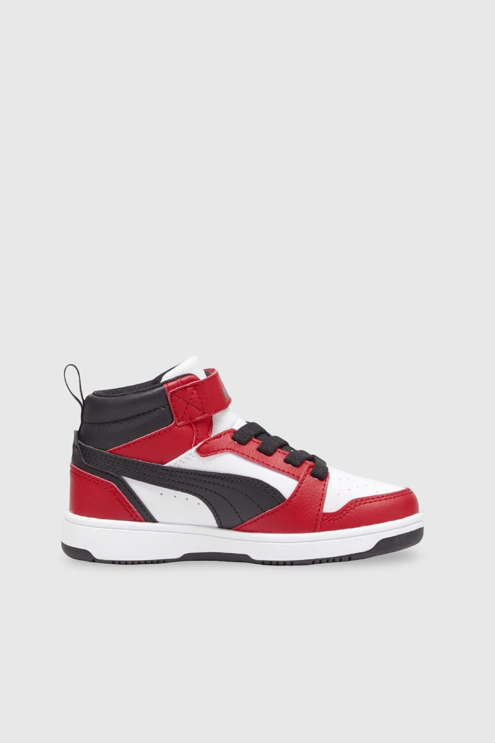 Puma Rebound V6 Mid AC+ PS Kırmızı-Beyaz-Siyah Çocuk Sneaker - diğer yan görünüm